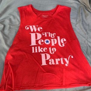 XL red tank top Zoe + Liv